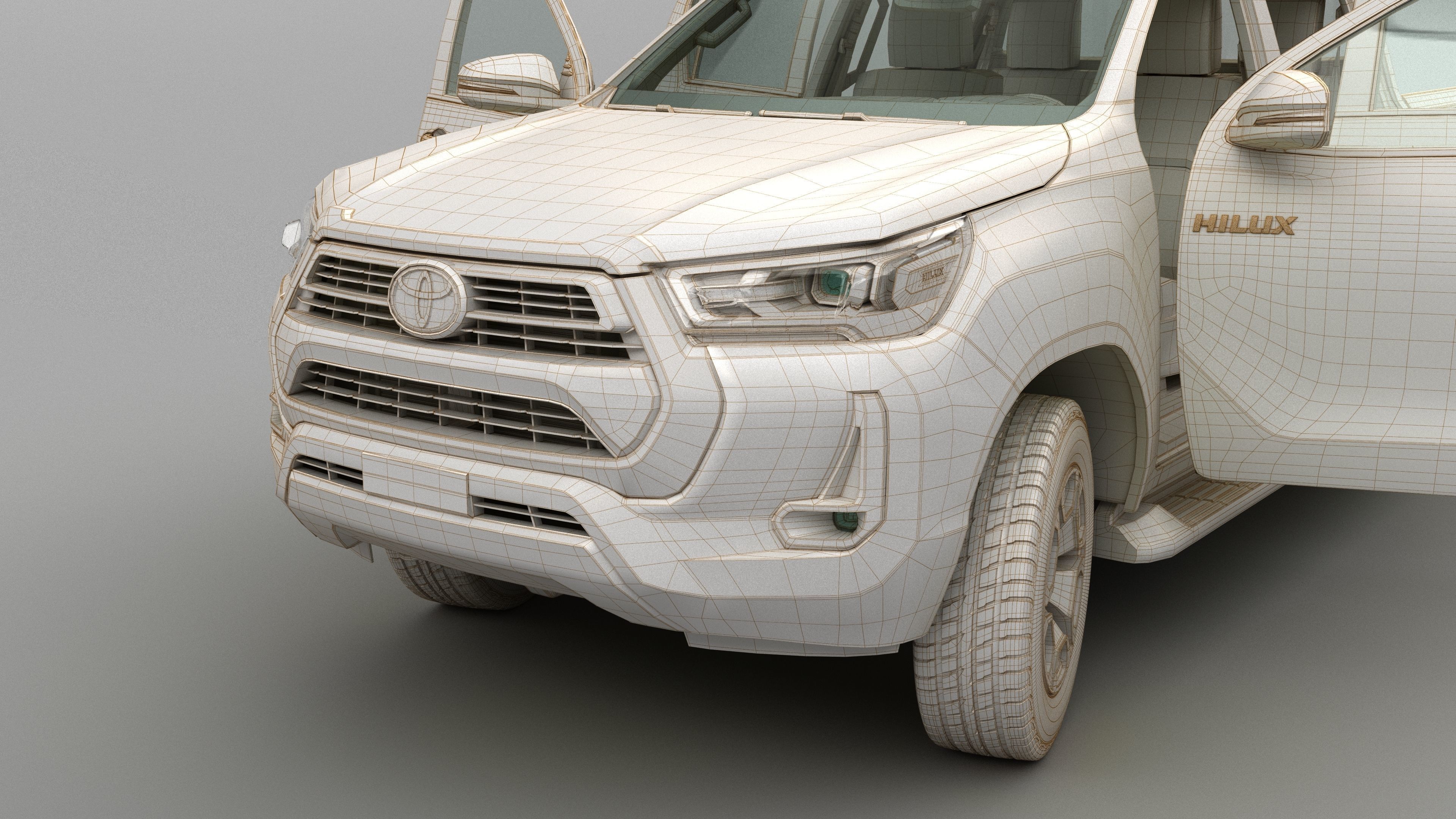 Toyota Hilux Double Cab 4WD 2020 3D model_56