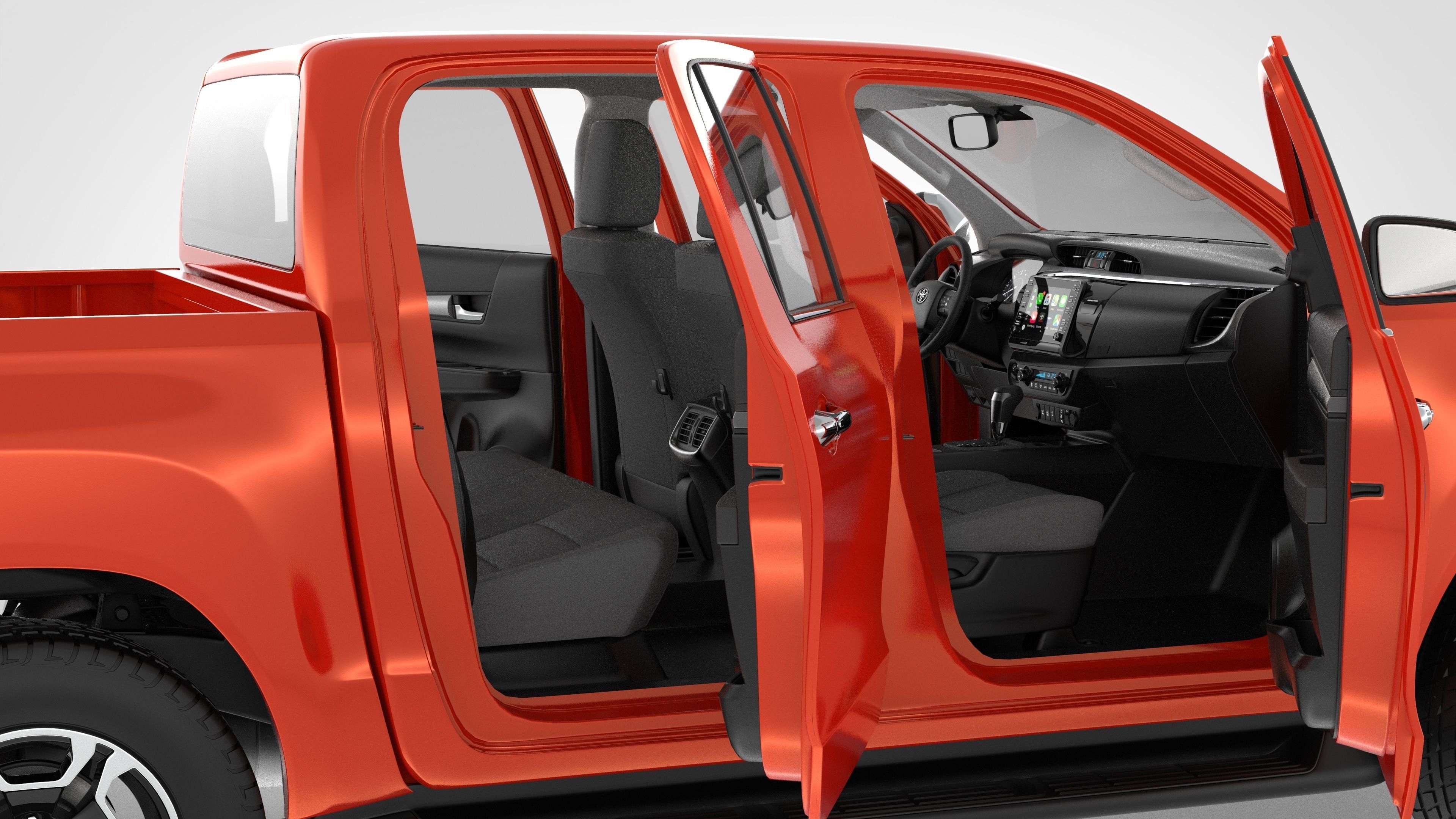 Toyota Hilux Double Cab 4WD 2020 3D model_46