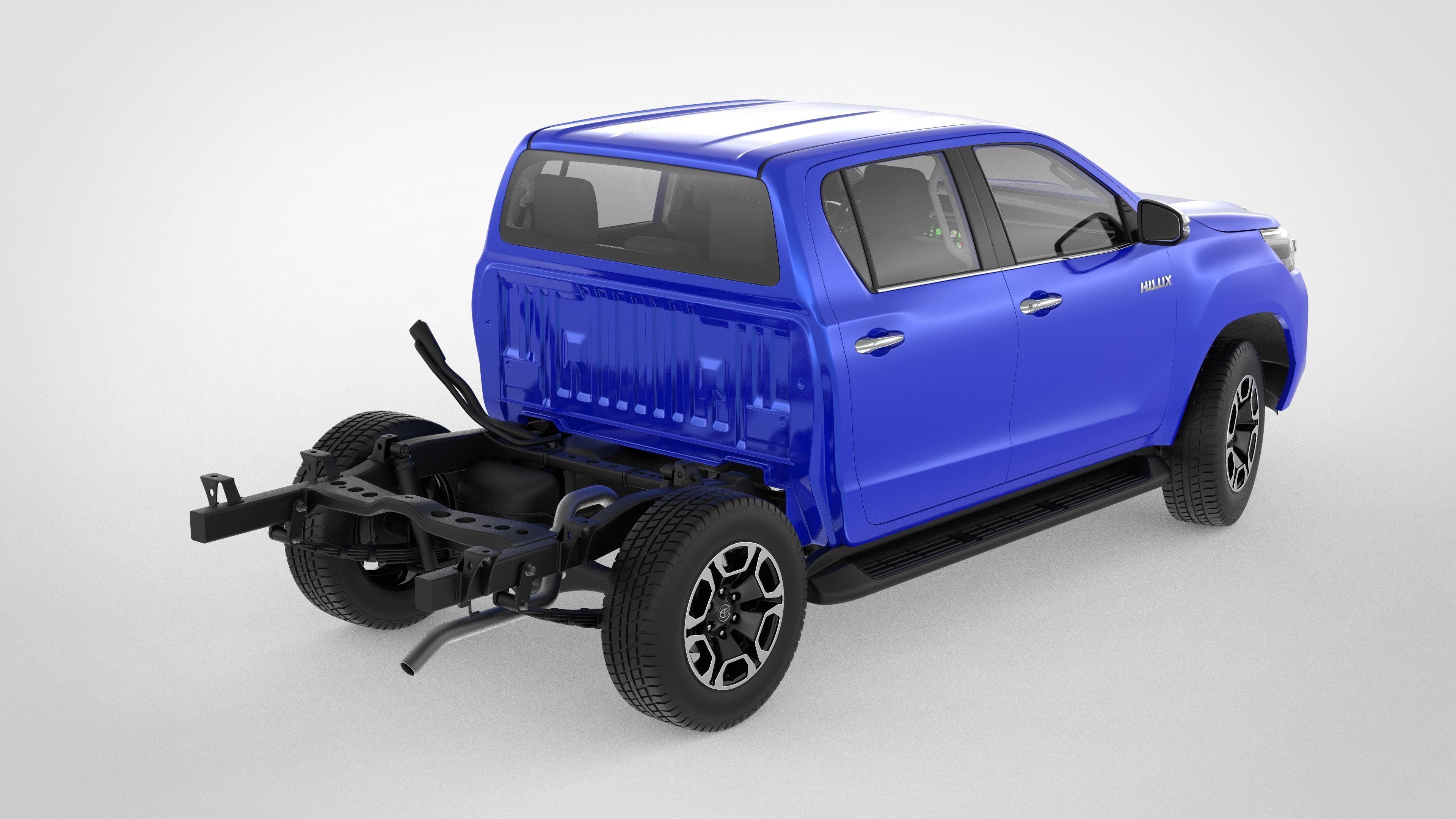 Toyota Hilux Double Cab 4WD 2020 3D model_37