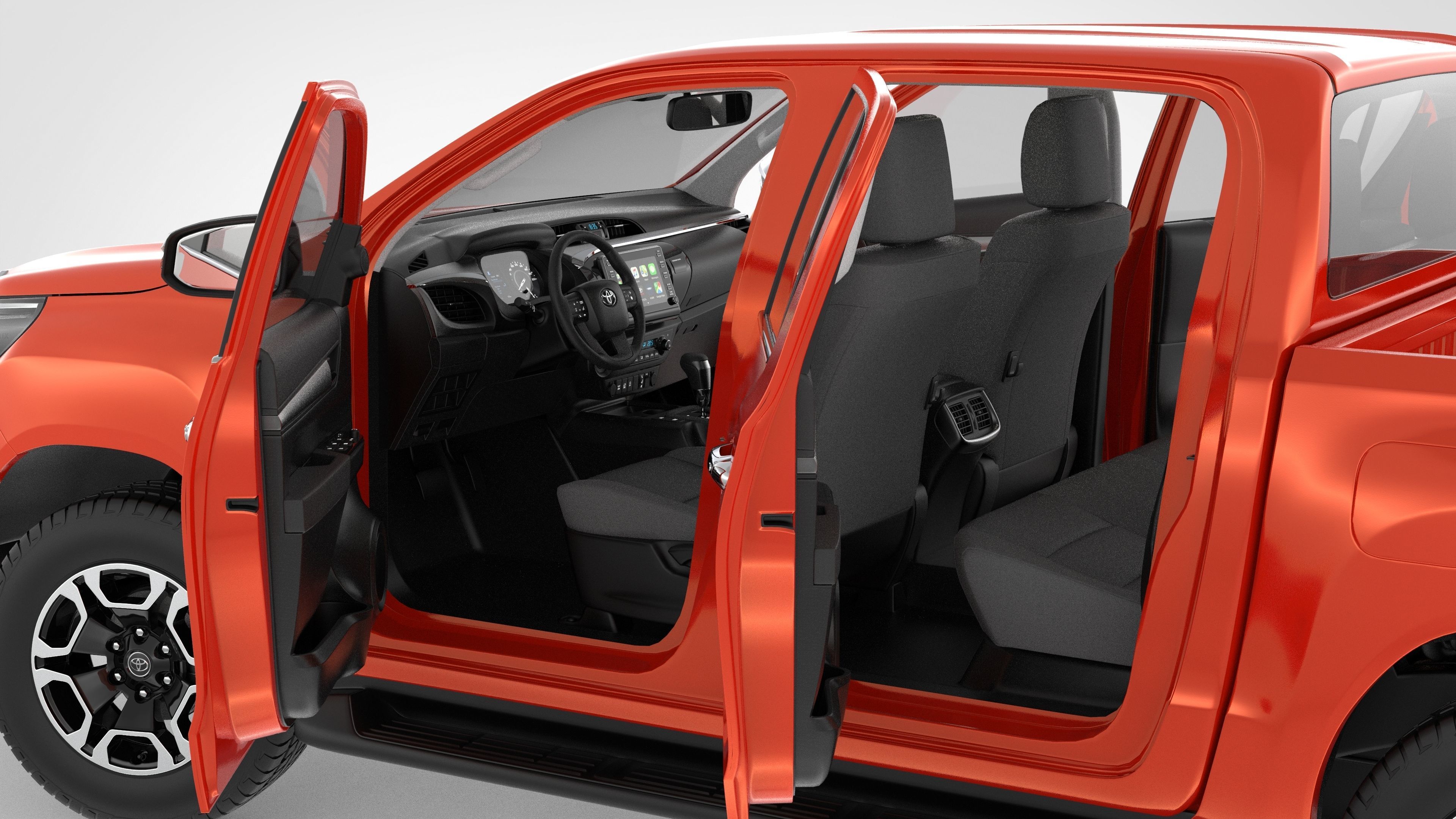 Toyota Hilux Double Cab 4WD 2020 3D model_42