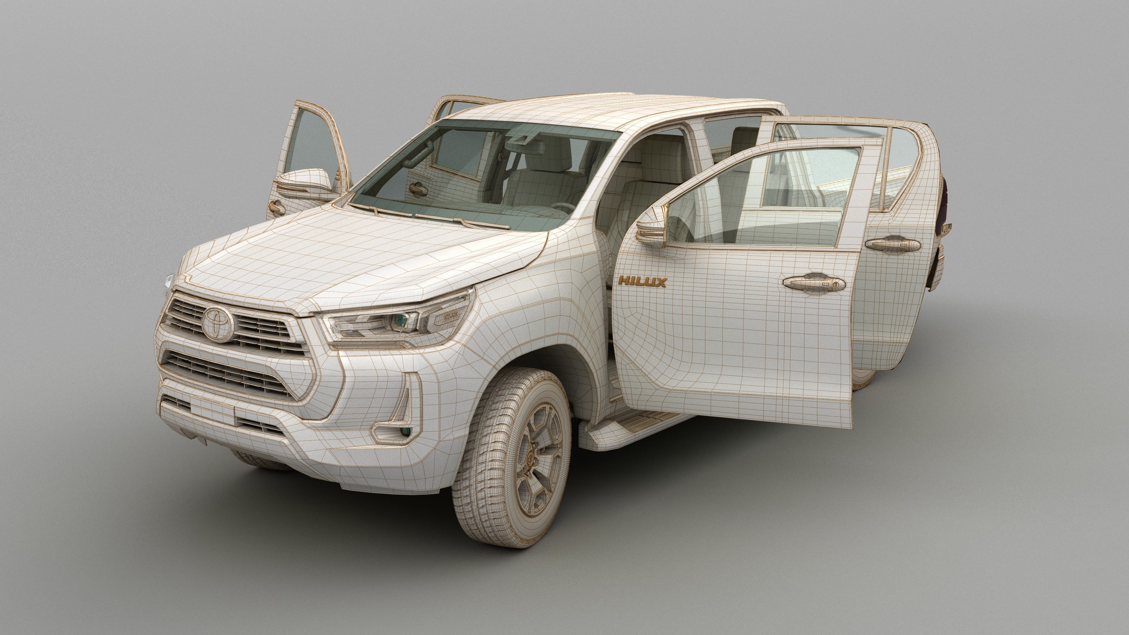 Toyota Hilux Double Cab 4WD 2020 3D model_55