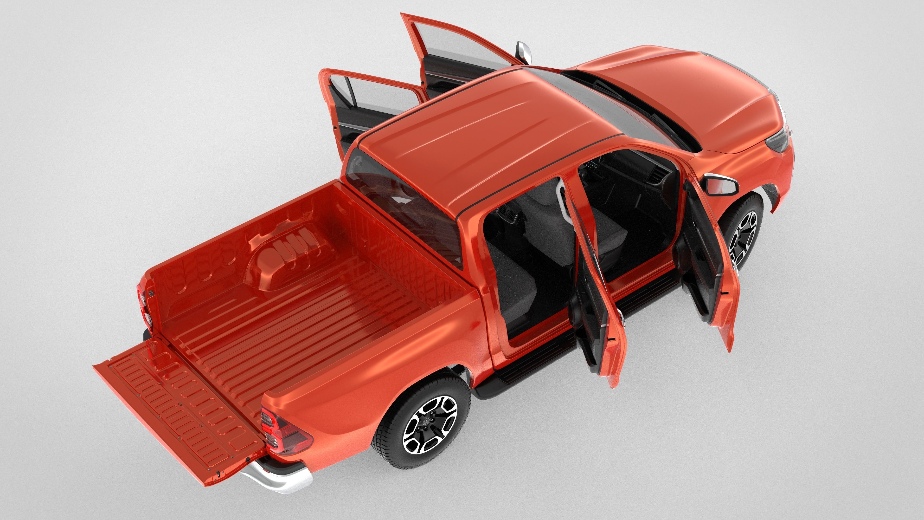 Toyota Hilux Double Cab 4WD 2020 3D model_15
