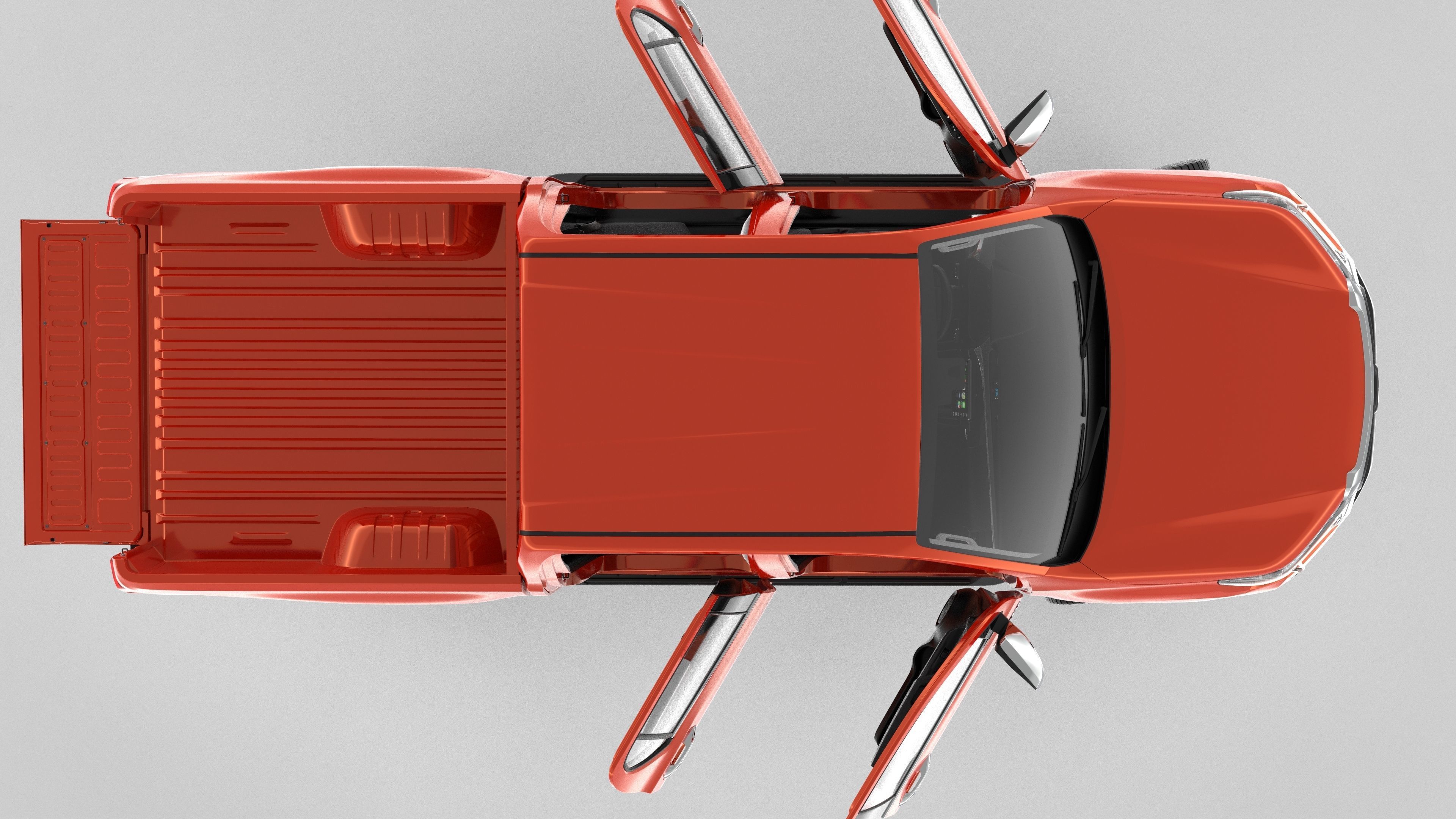 Toyota Hilux Double Cab 4WD 2020 3D model_43