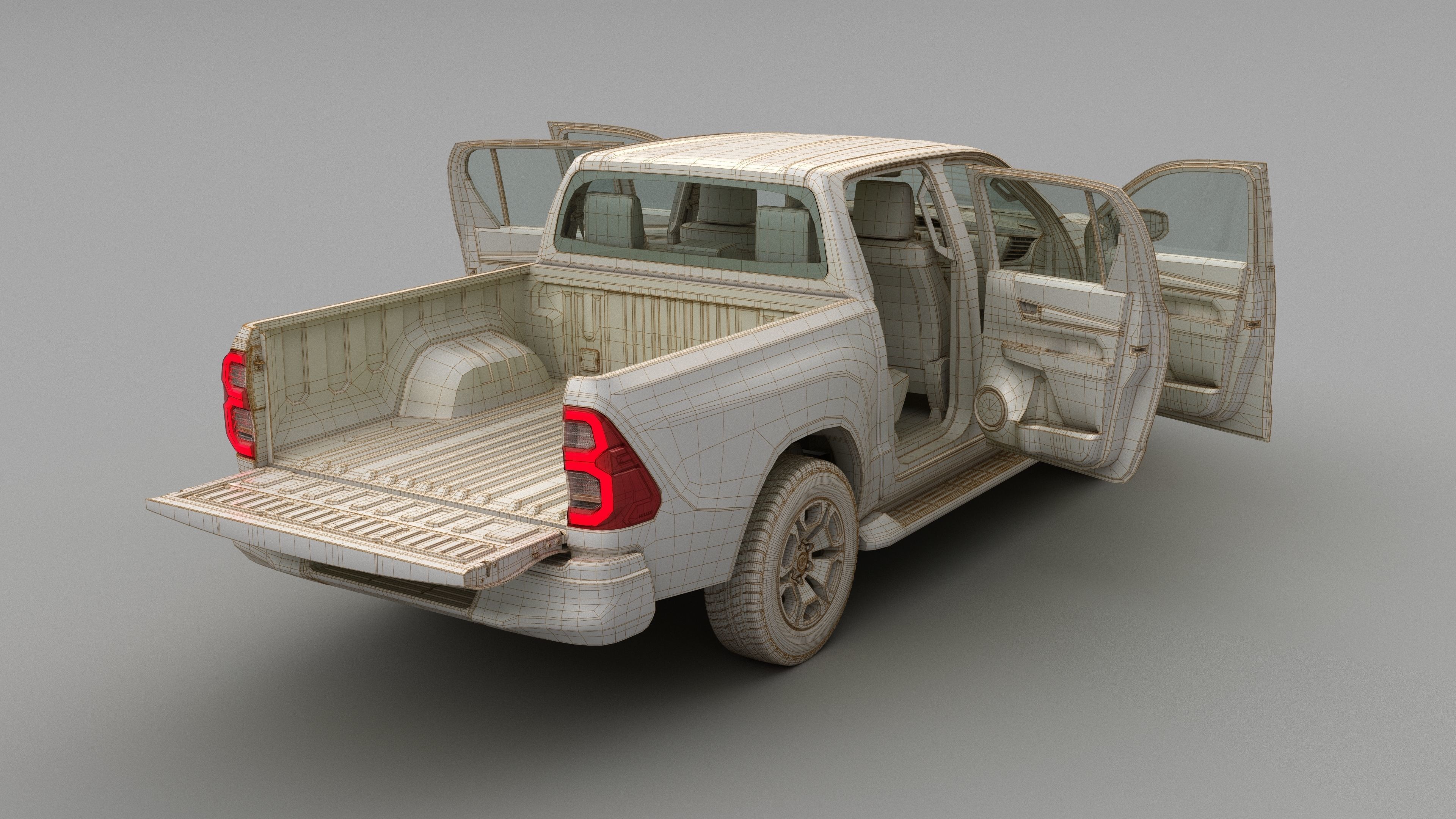 Toyota Hilux Double Cab 4WD 2020 3D model_57