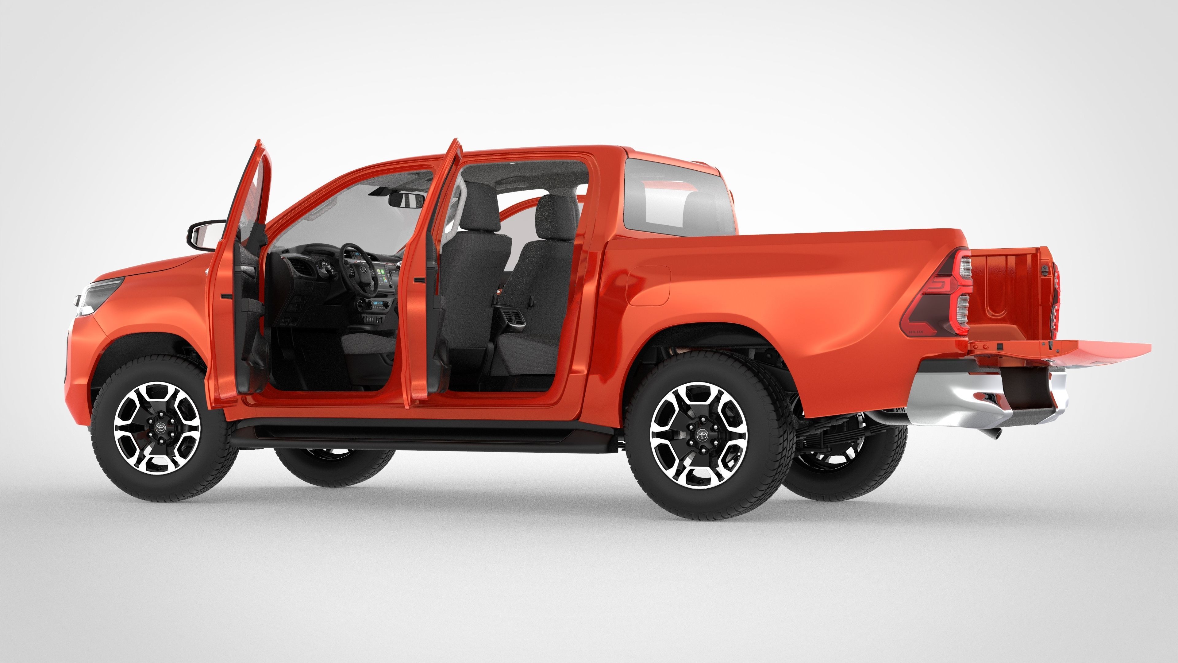 Toyota Hilux Double Cab 4WD 2020 3D model_47