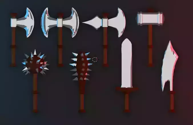 Weapon group of different axes
