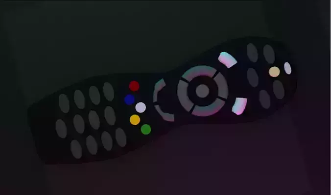 Gotv Remote Low-poly 3D model