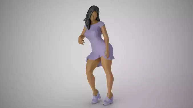 Woman City Mood 6 3D print model