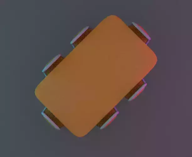 Dinning orange table