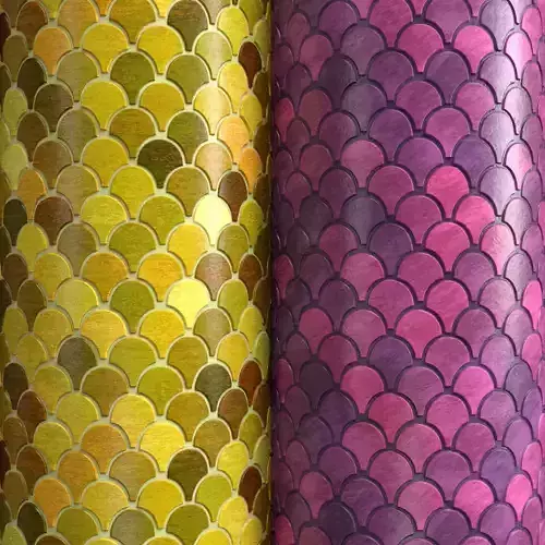 Materials 15- Fish scale tiles PBR Texture