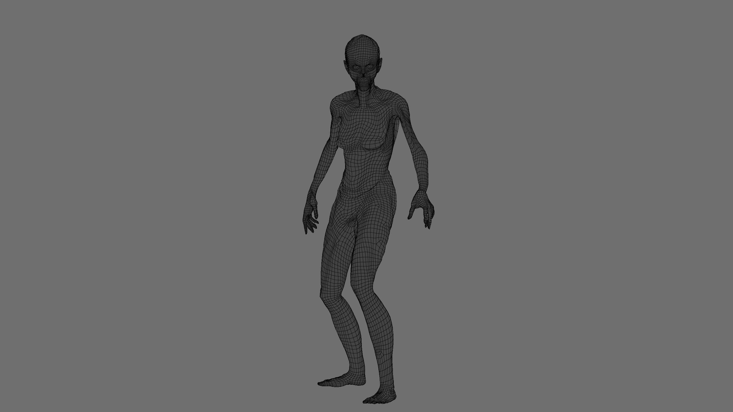 Zombie 03 Rigged Animated Lowpoly Low-poly 3D model_9