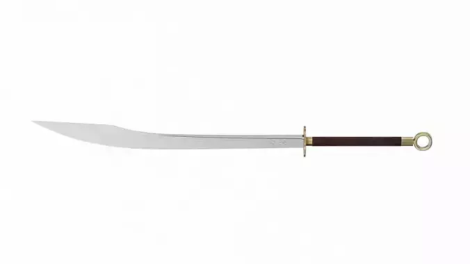 Baguadao sword Low-poly 3D model