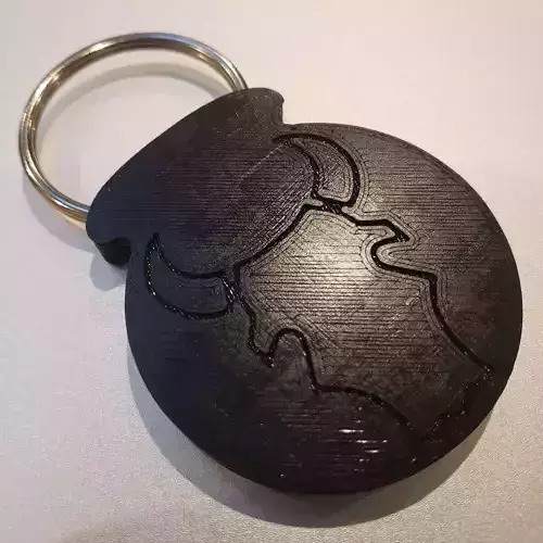 34Th Red Bull Infantry Keychain