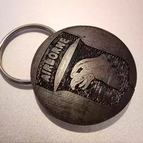 101st Airborne Screaming Eagles Keychain