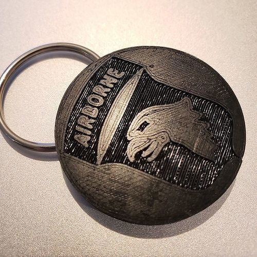 101st Airborne Screaming Eagles Keychain Free 3D print model