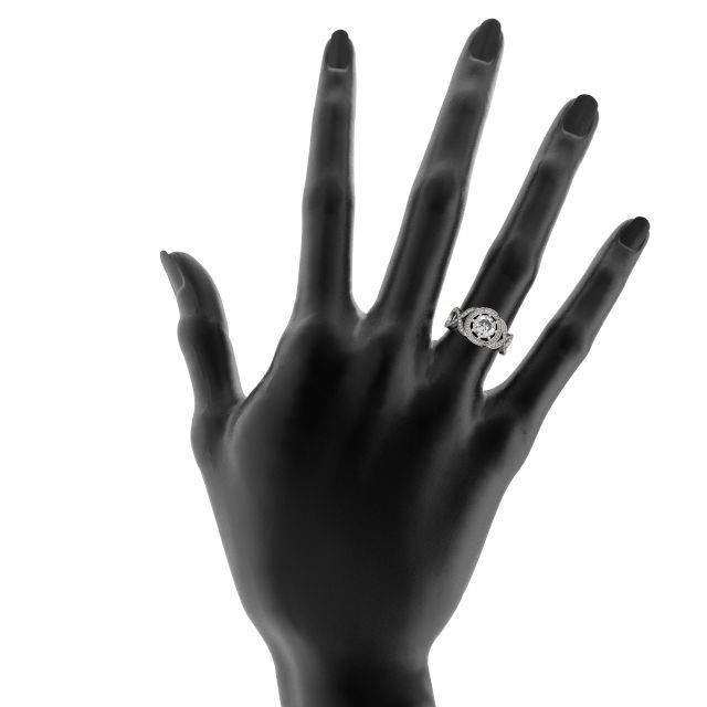 Infinity Engagement Ring 3D print model_2