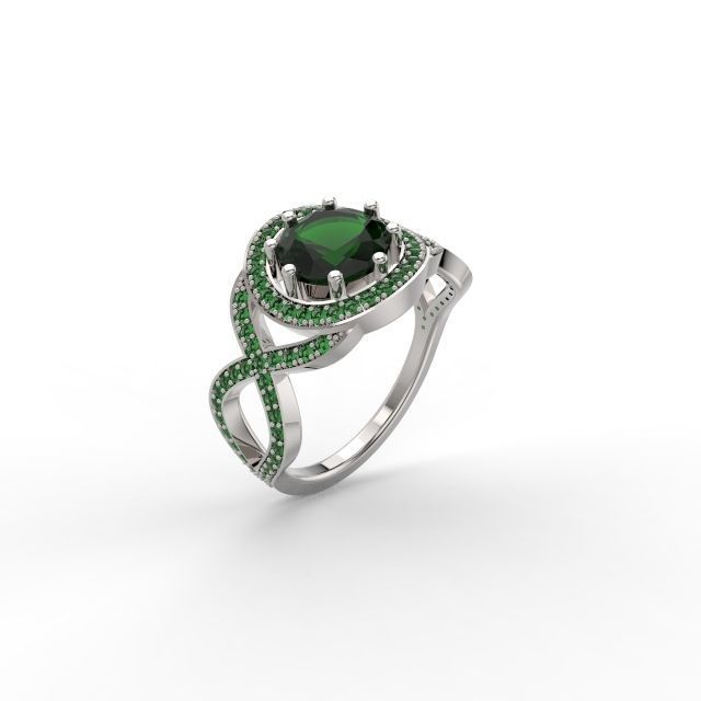 Infinity Engagement Ring 3D print model_13