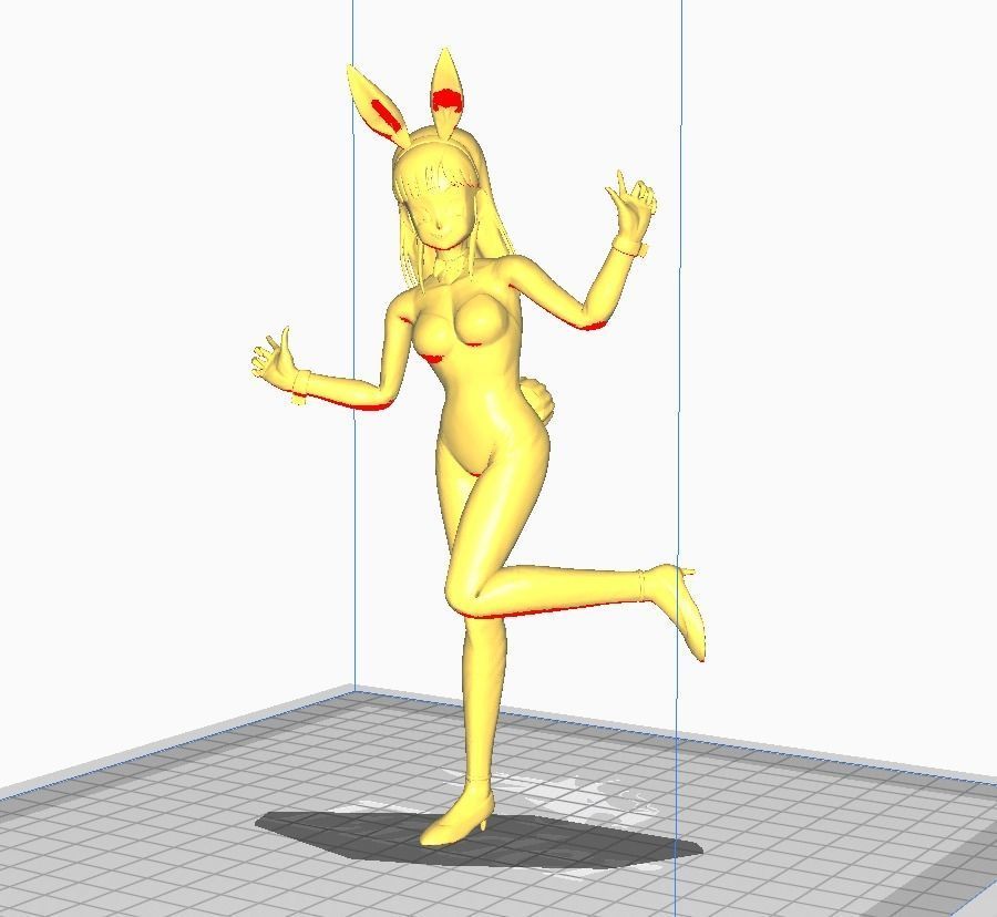 Bulma Bunny costume 3D Model 3D print model_2