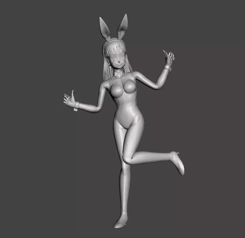 Bulma Bunny costume 3D Model 3D print model_0