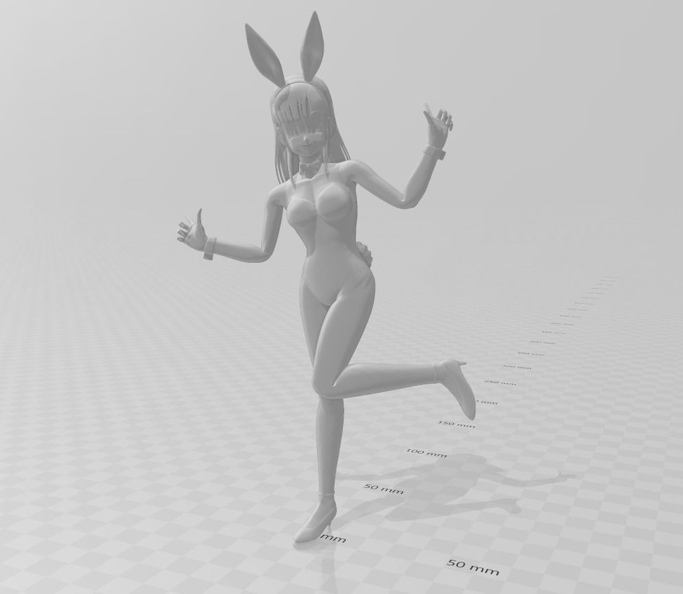 Bulma Bunny costume 3D Model 3D print model_1