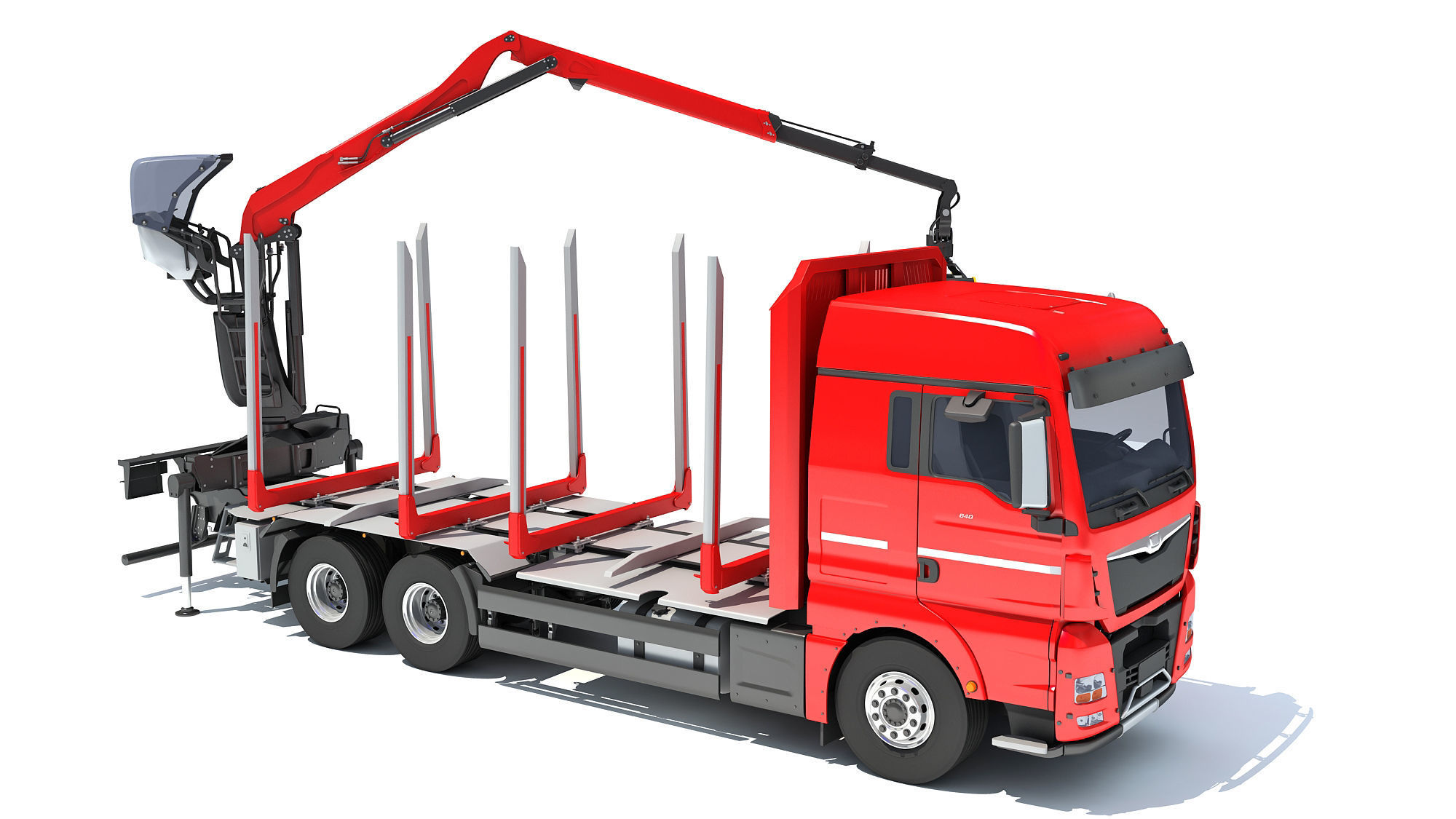 Forestry Truck 3D model_7