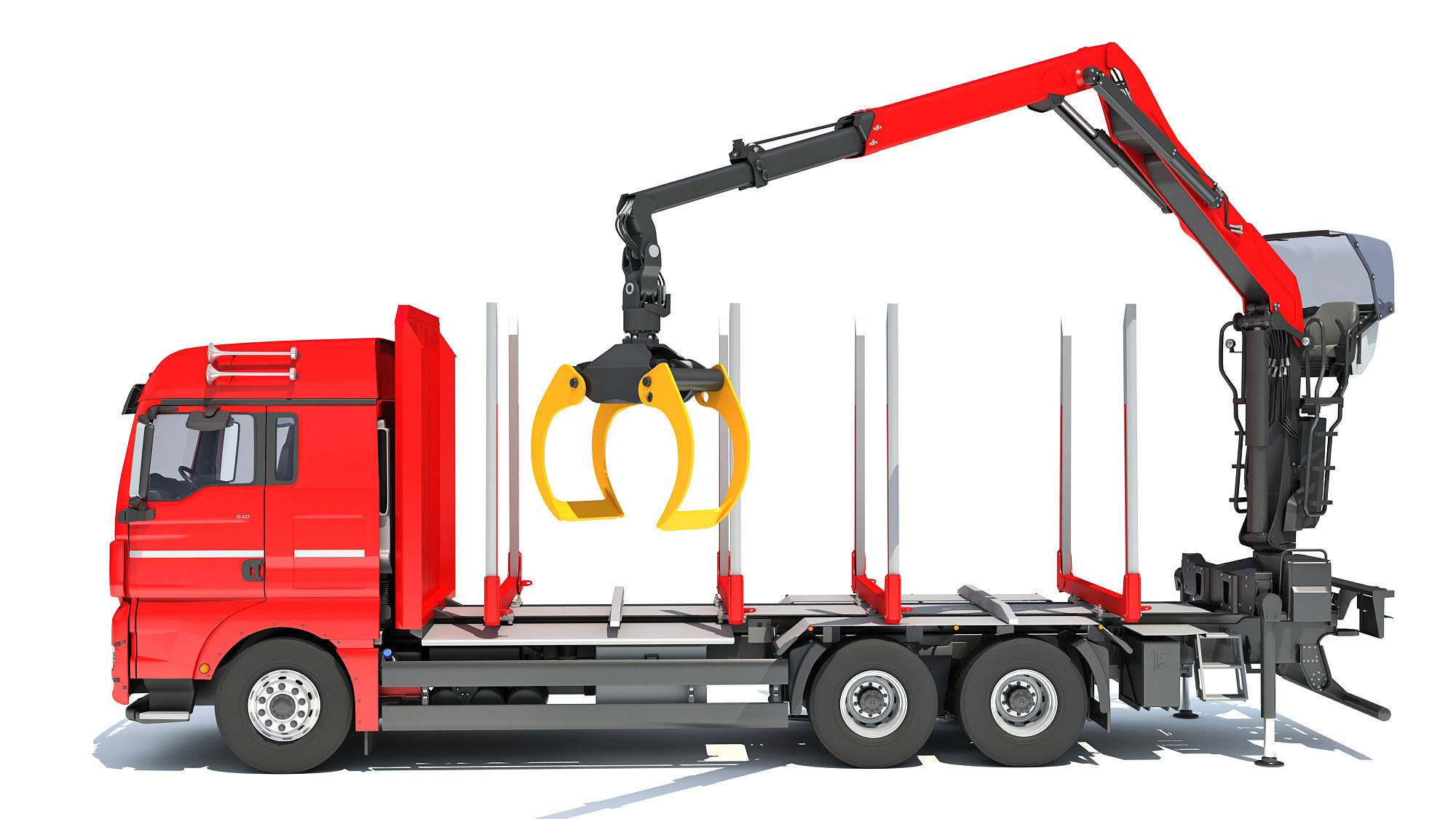 Forestry Truck 3D model_1