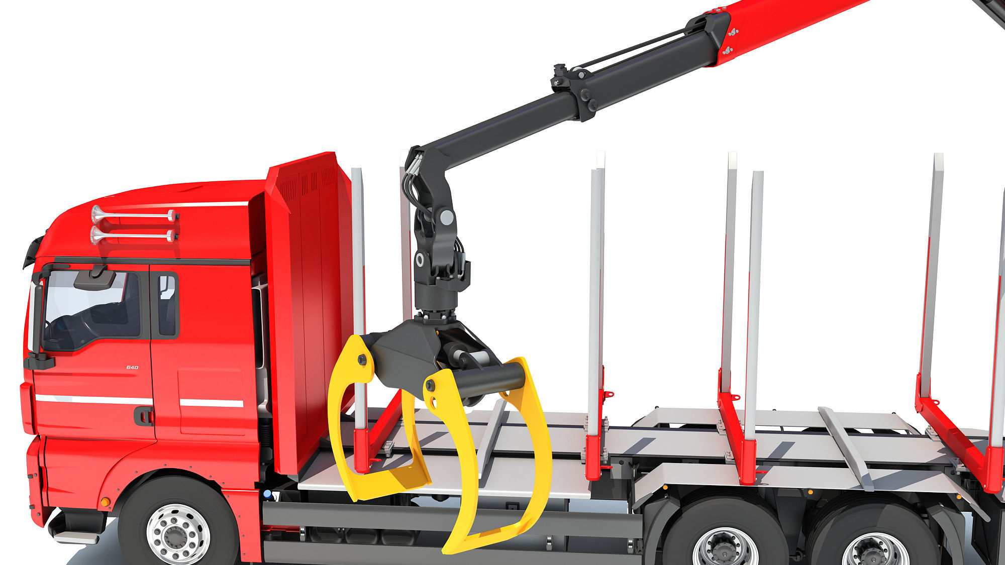 Forestry Truck 3D model_14