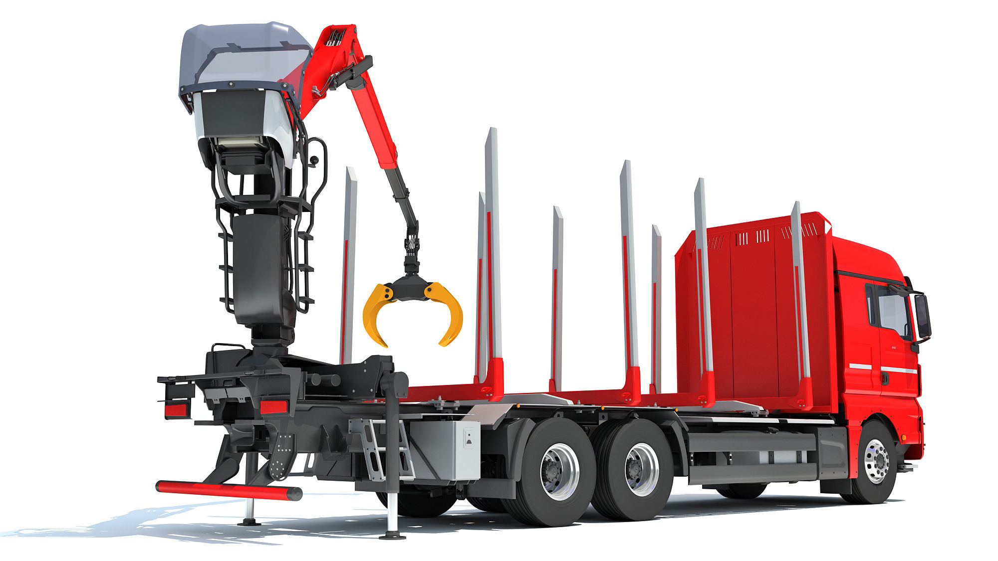 Forestry Truck 3D model_4