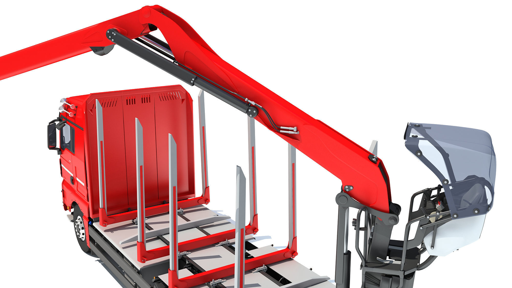 Forestry Truck 3D model_13
