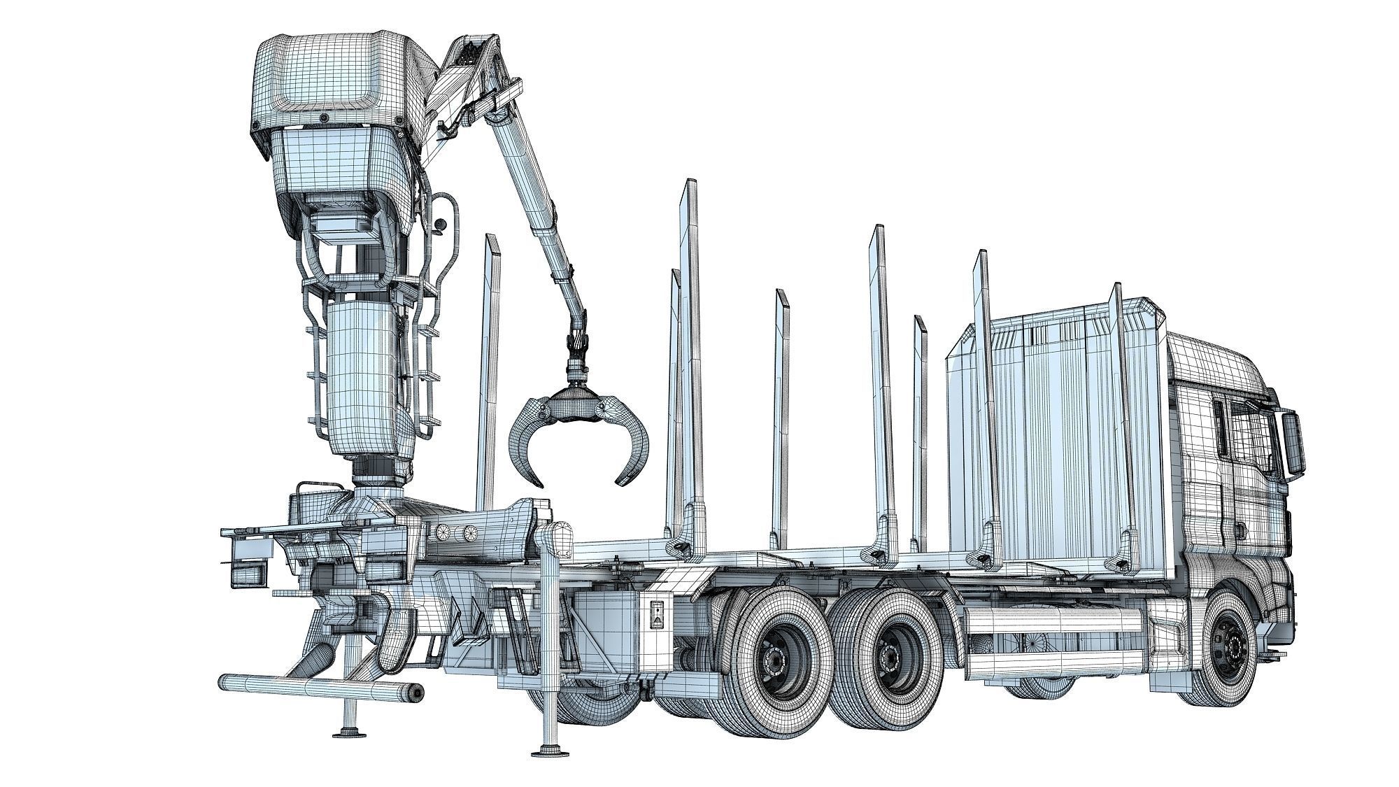 Forestry Truck 3D model_18