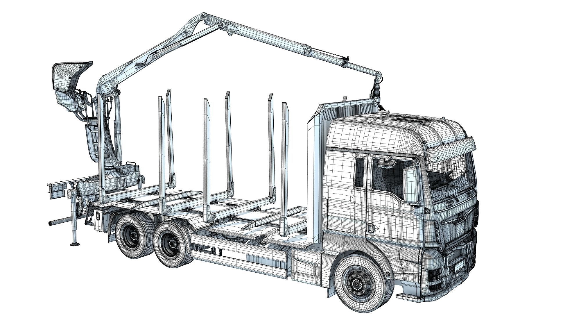 Forestry Truck 3D model_19