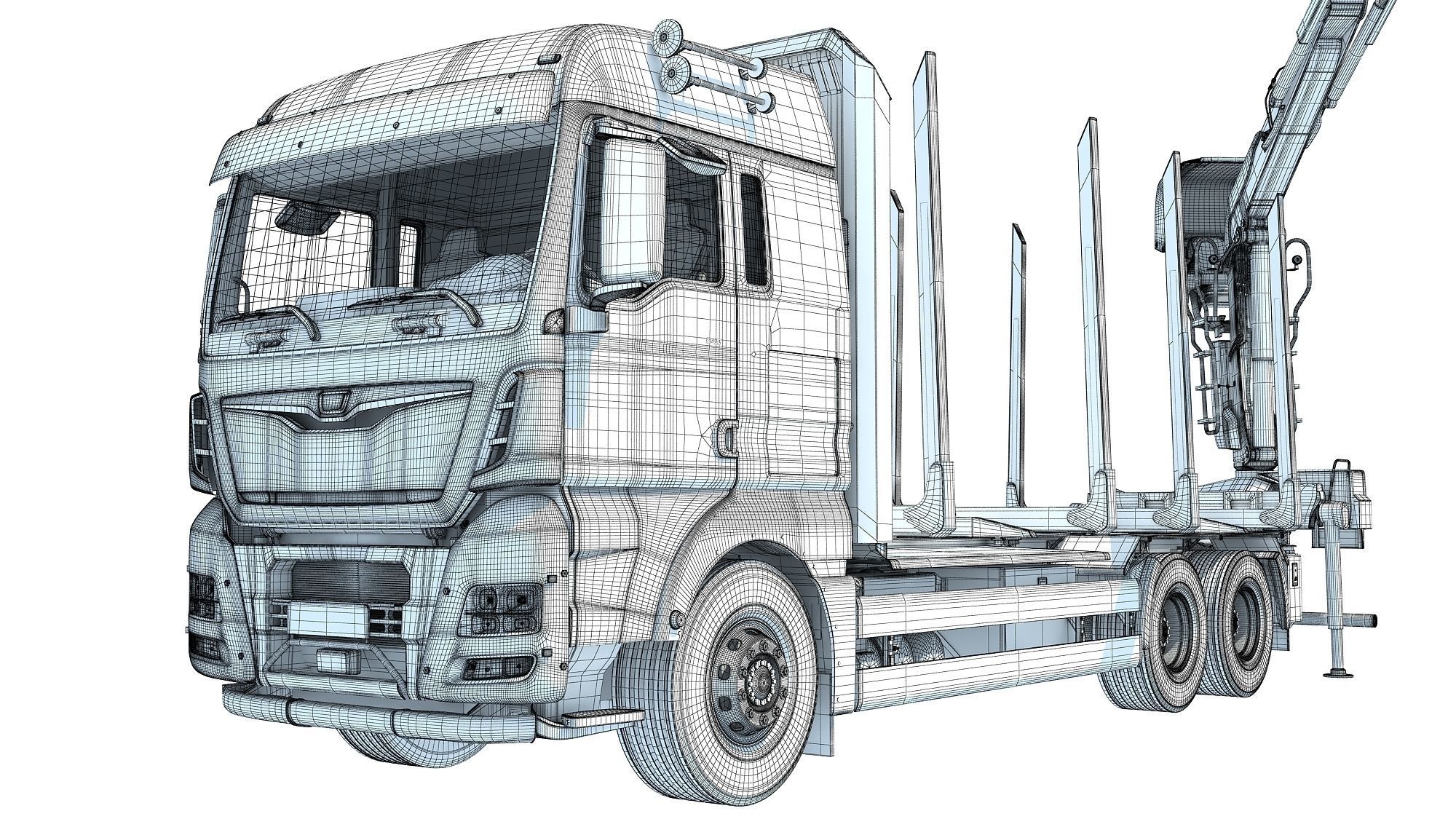 Forestry Truck 3D model_20