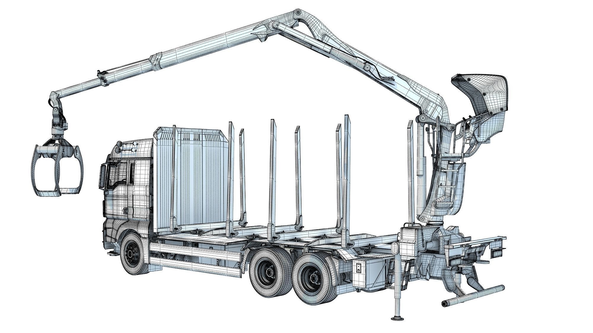 Forestry Truck 3D model_17