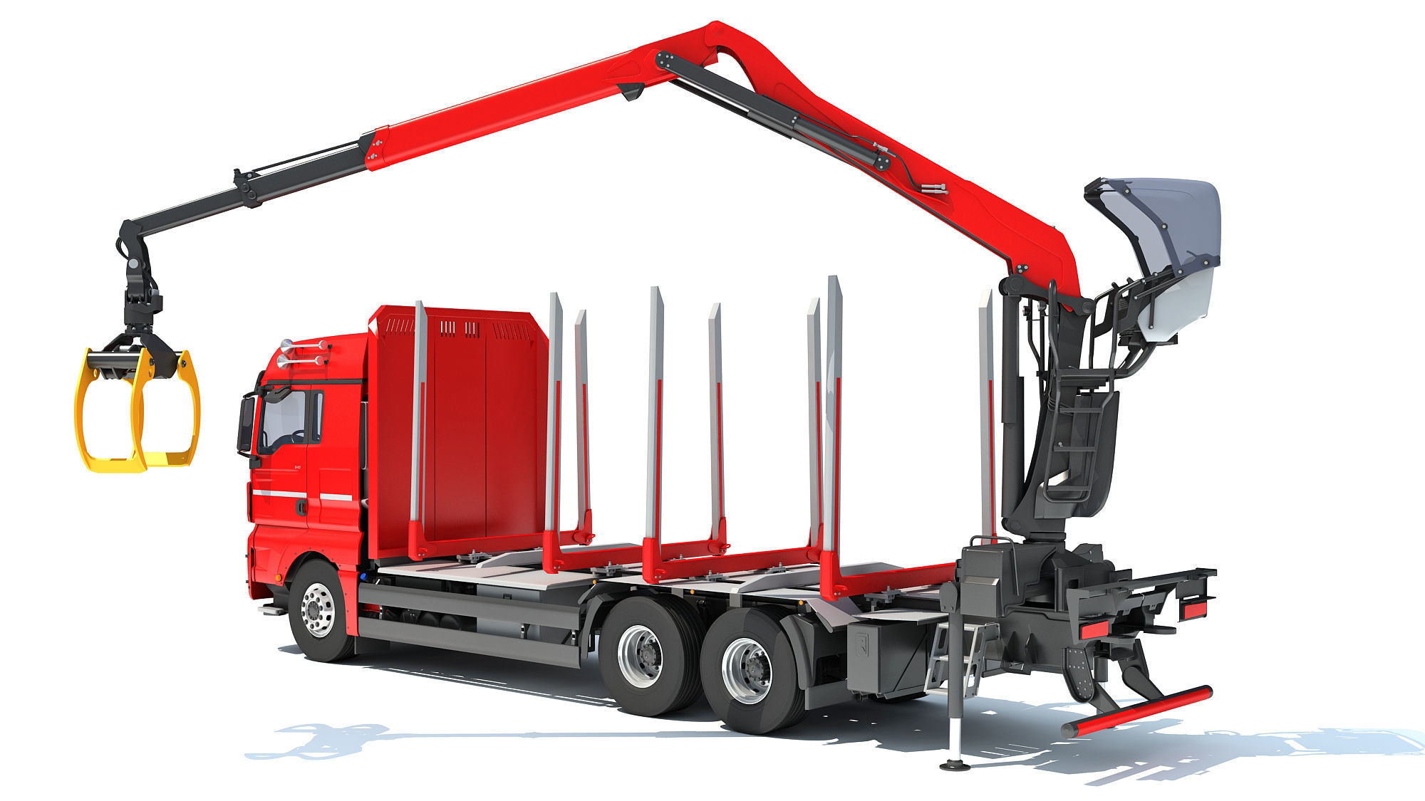 Forestry Truck 3D model_2