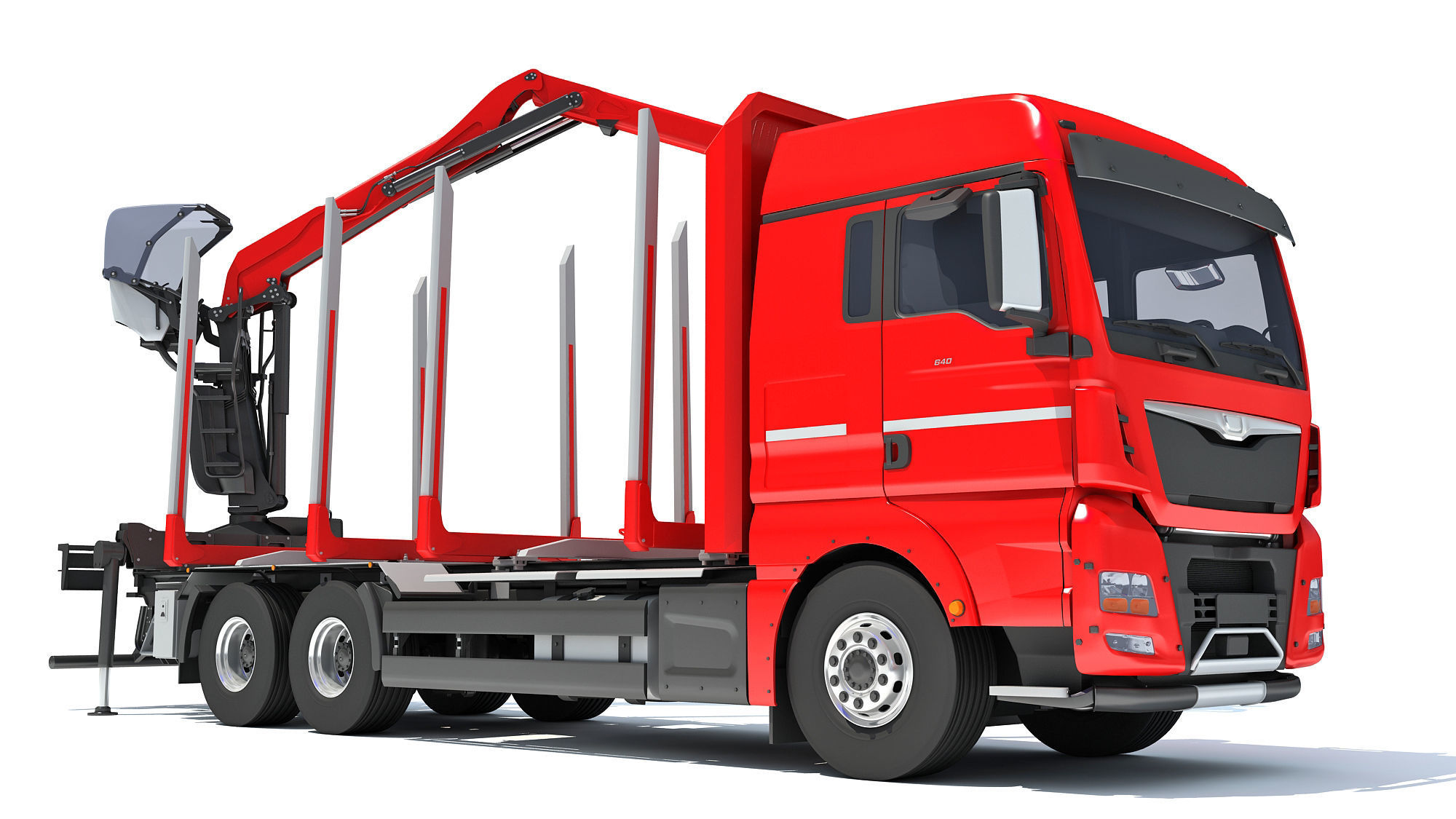 Forestry Truck 3D model_8