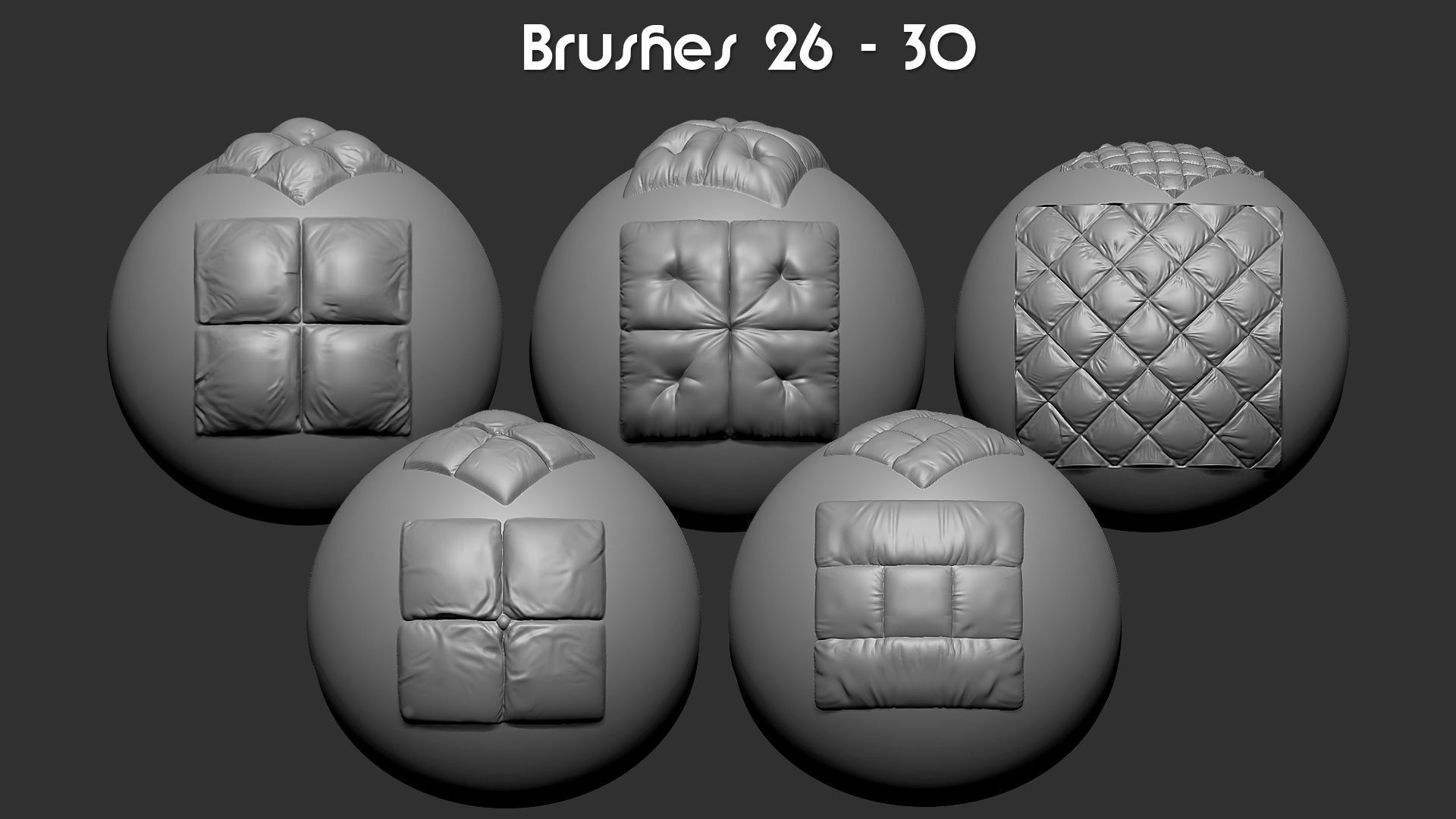Zbrush - 35 Cloth and Cushions VDM Brush 3D model_7