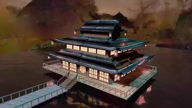 Chinese Traditional Architect Free 3D model
