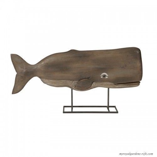 Wood Whale Decor  3D model_1