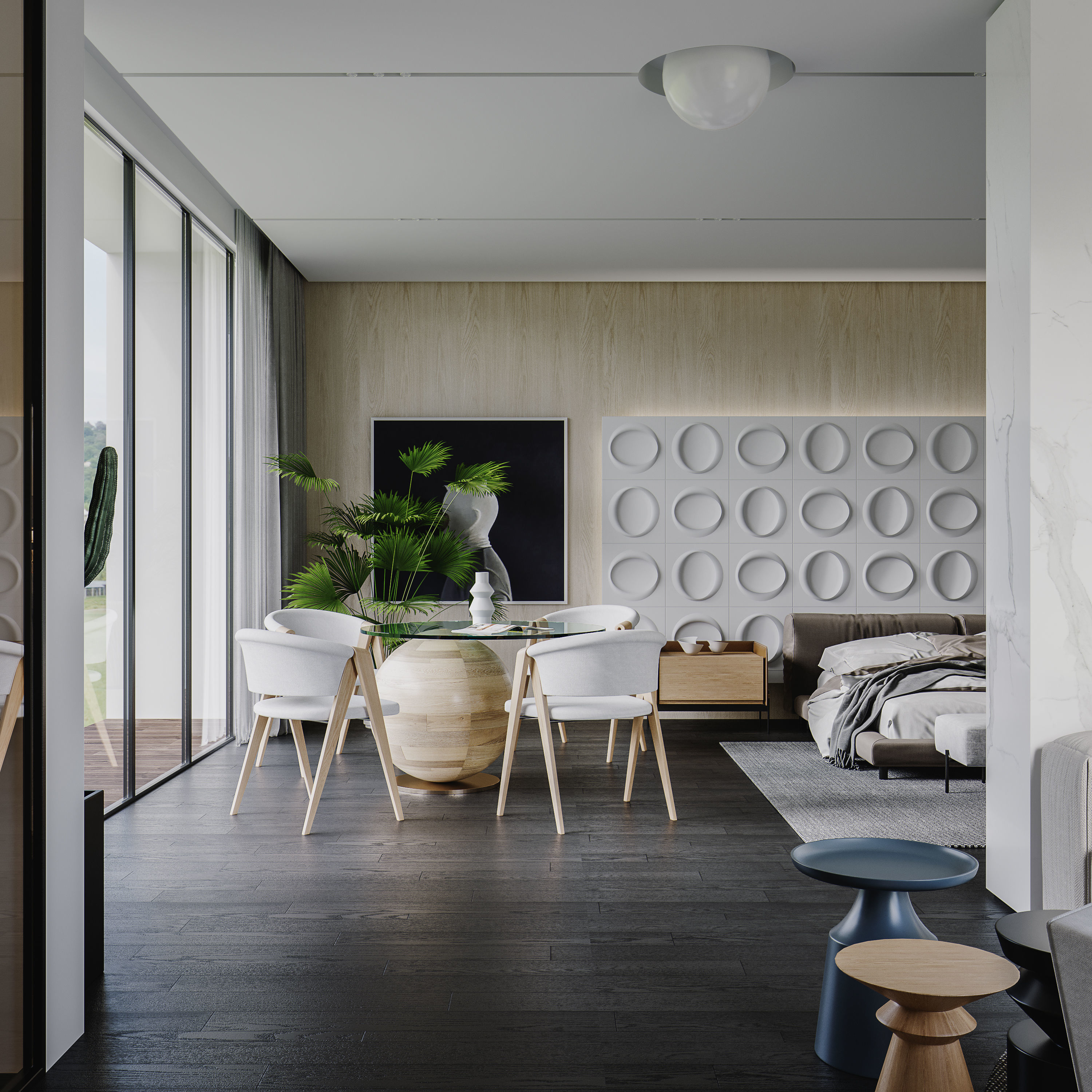 Modern Style Interior 02 3D model_4