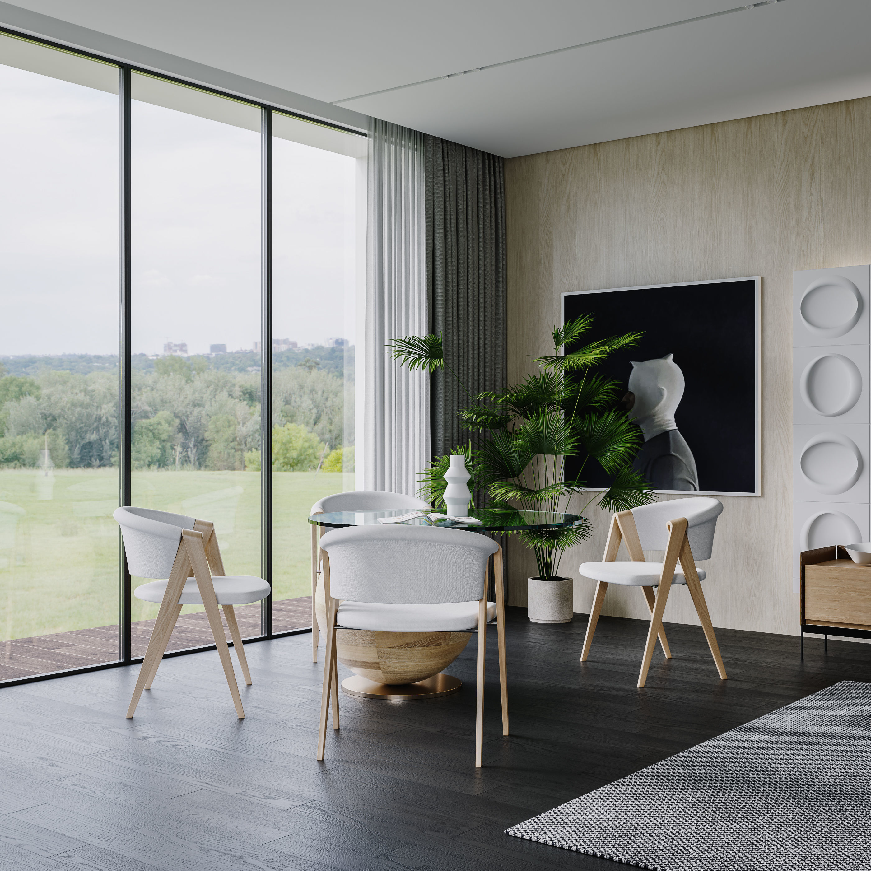 Modern Style Interior 02 3D model_7