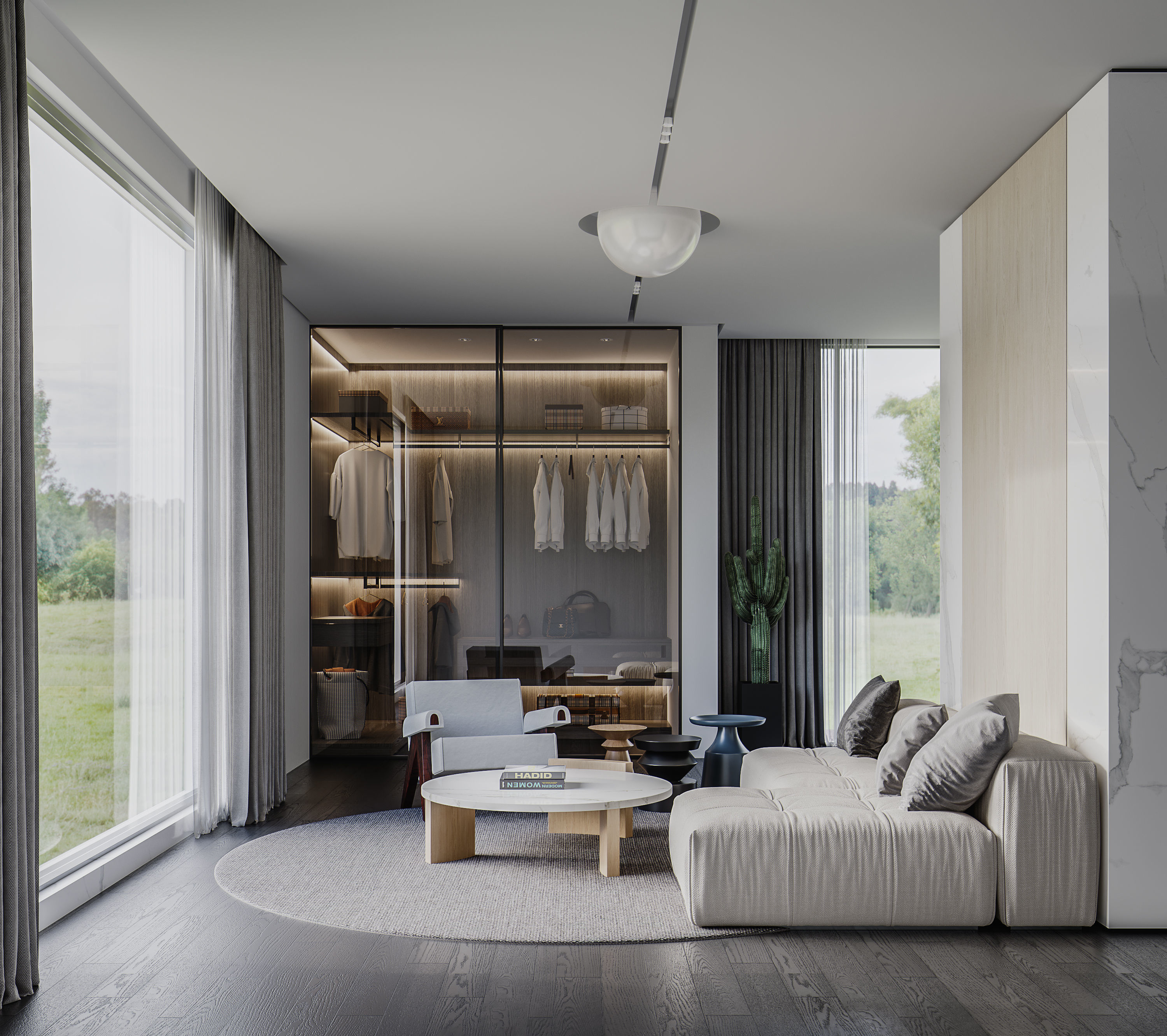 Modern Style Interior 02 3D model_2