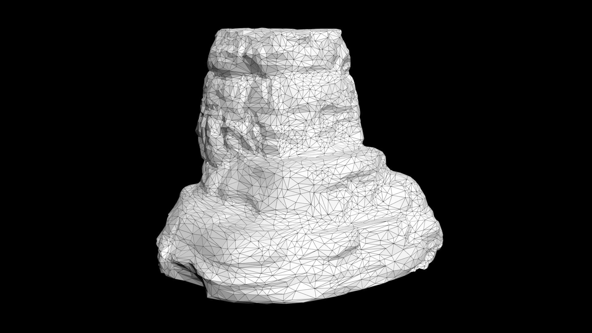 Low poly Sandstone Canyon Cliff 210223 Low-poly 3D model_50