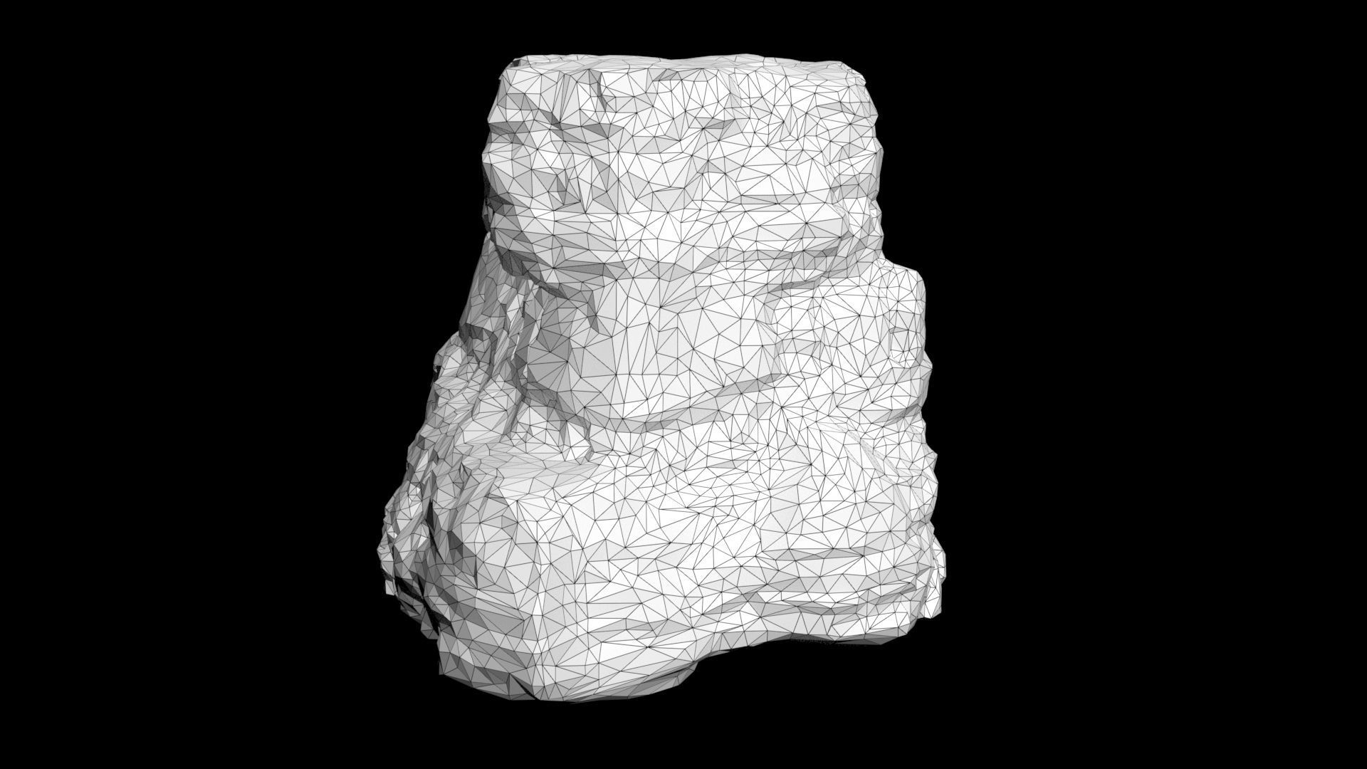 Low poly Sandstone Canyon Cliff 210223 Low-poly 3D model_40