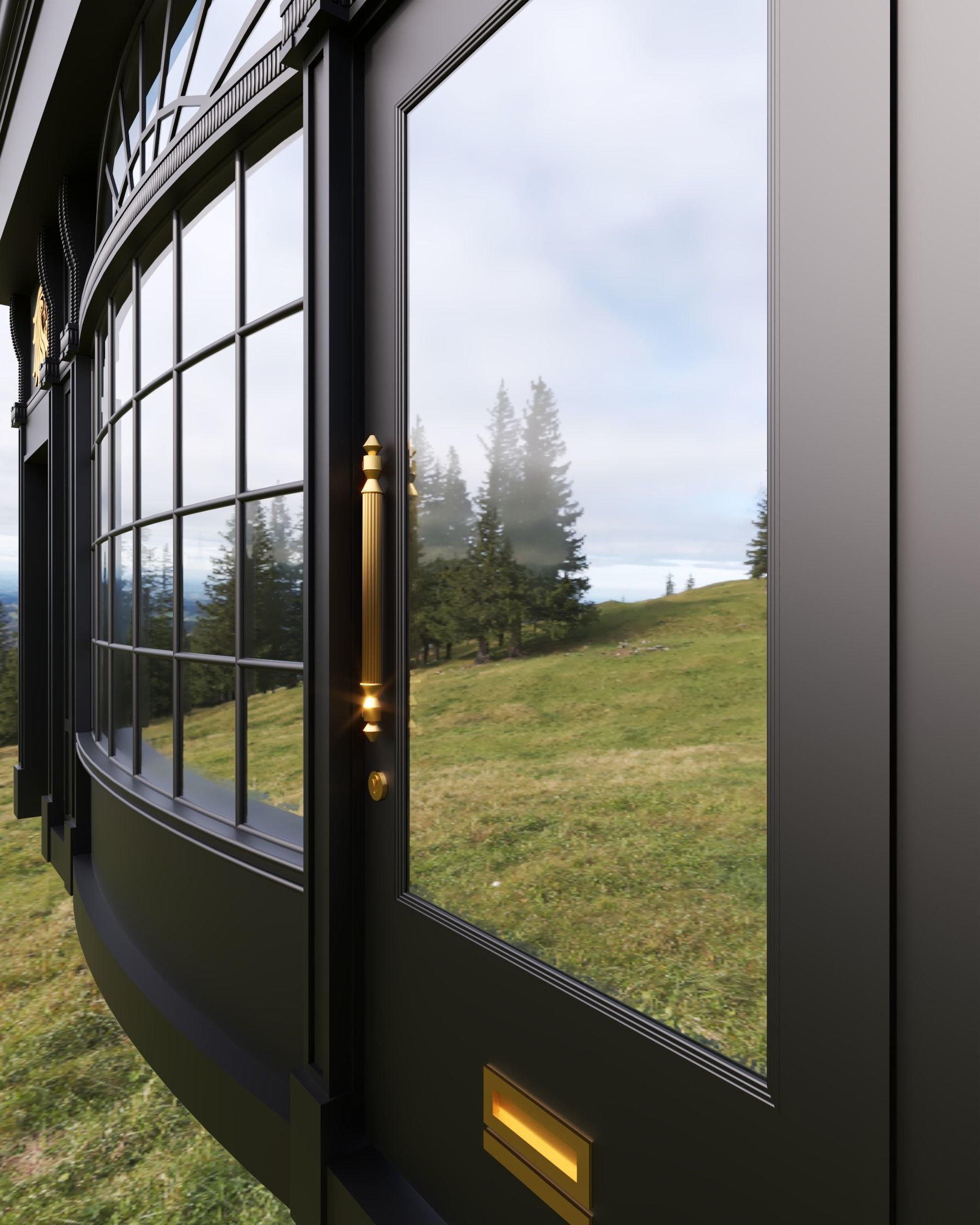 front cafe coffee shop 3D model 3D model_4