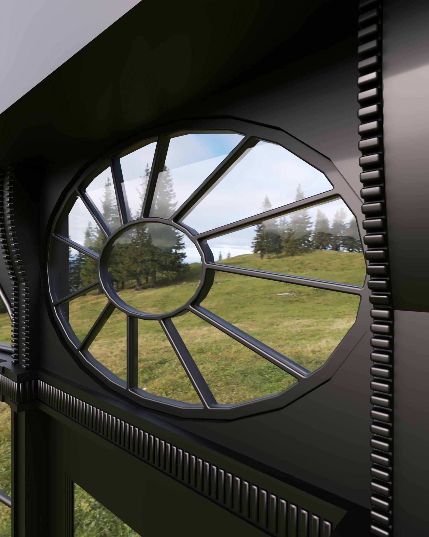 front cafe coffee shop 3D model 3D model_3