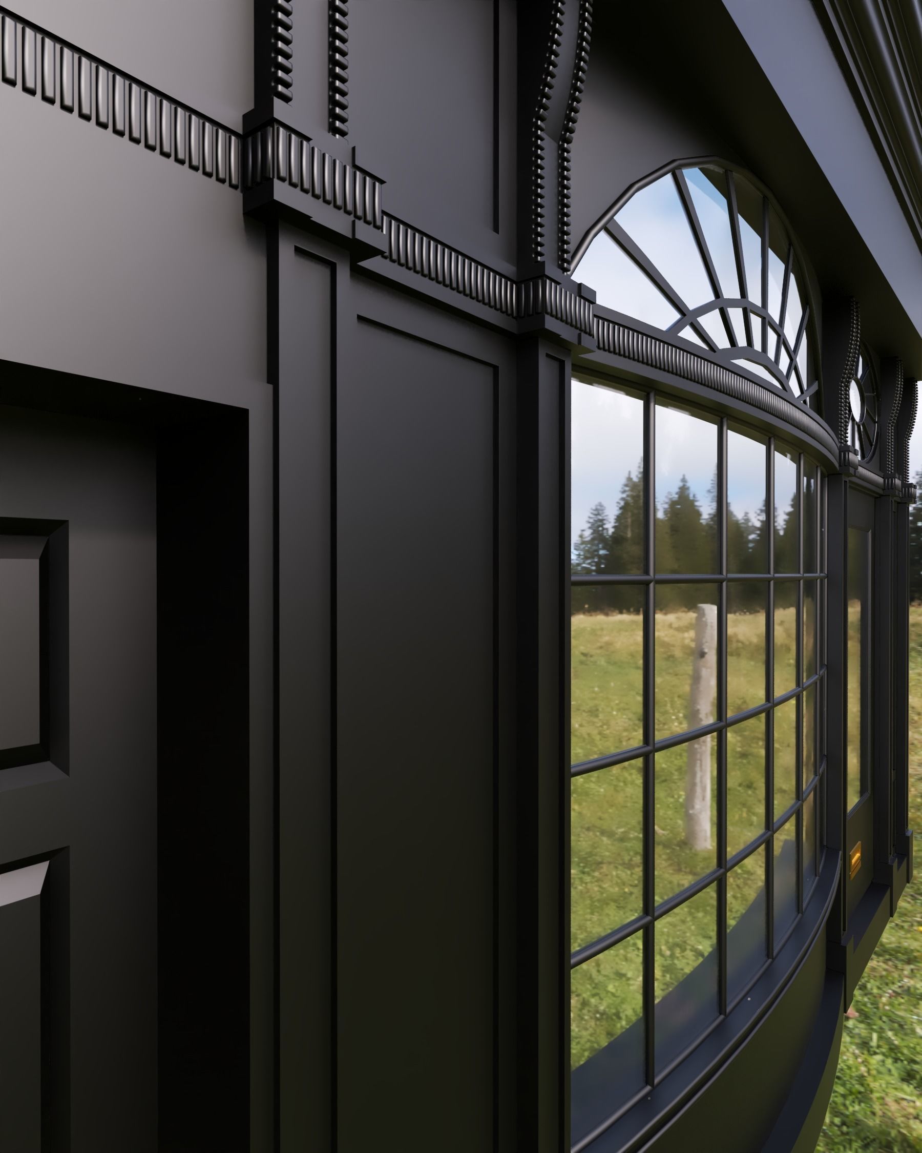 front cafe coffee shop 3D model 3D model_2