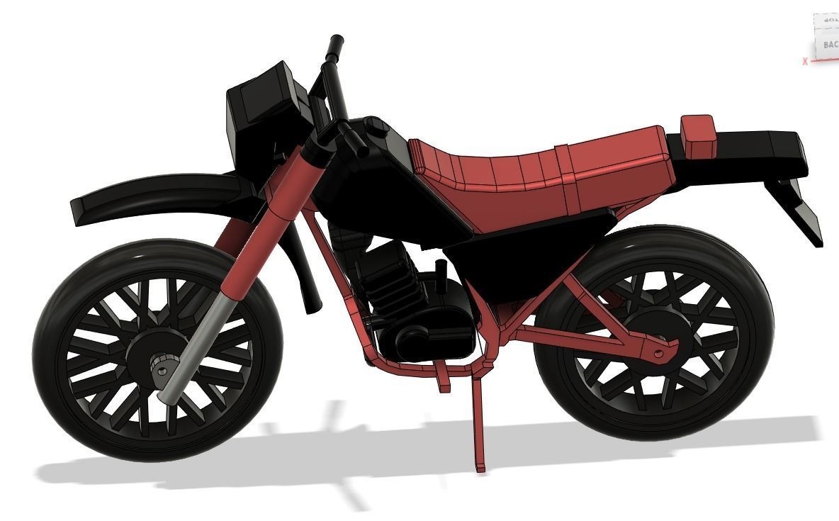 Yamaha dt175 3D print model_3