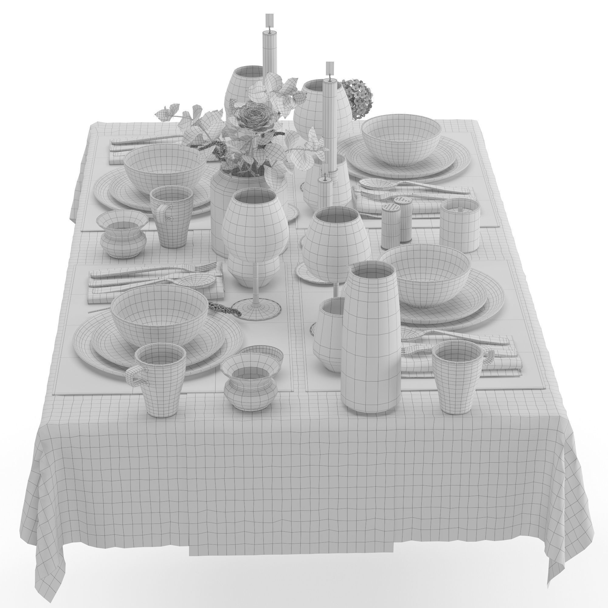 Serving Tableware 11 3D model_3