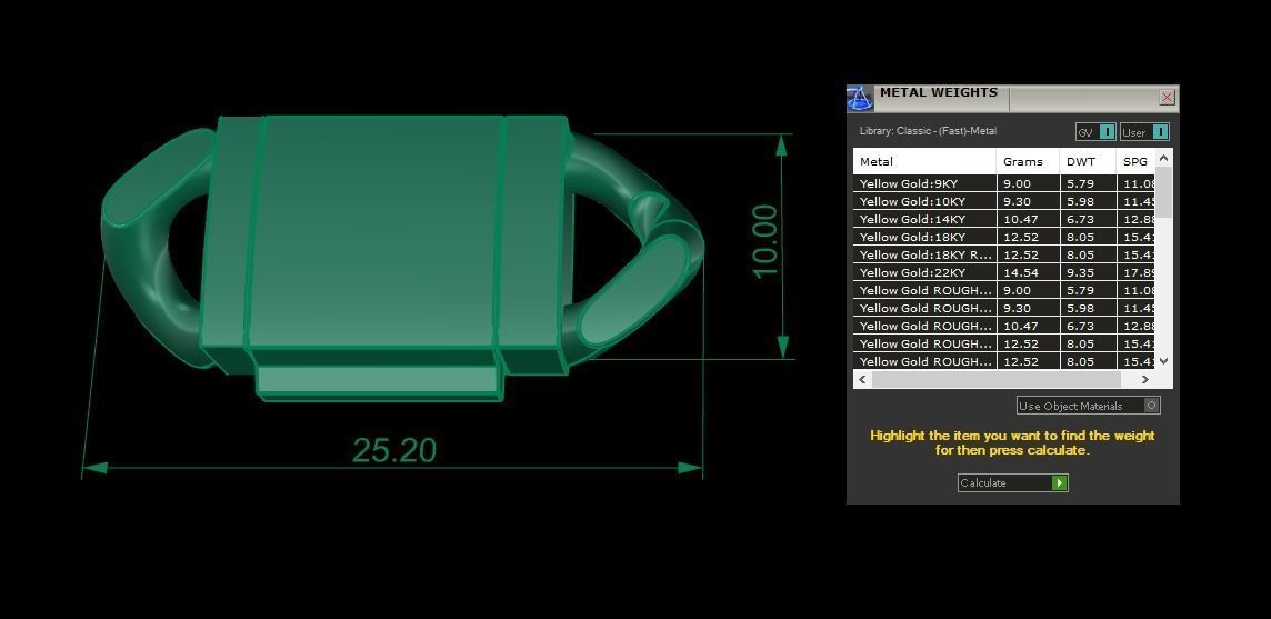 Cuban Chain Bracelet Necklace Link SIZE 10MM Width 3D print model_9