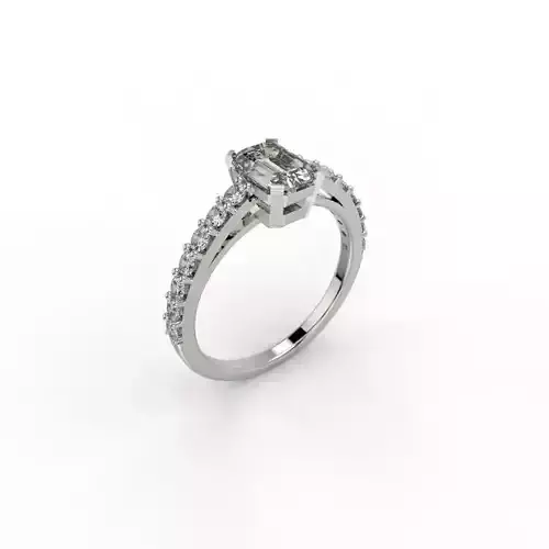 Emerald Engagement Ring